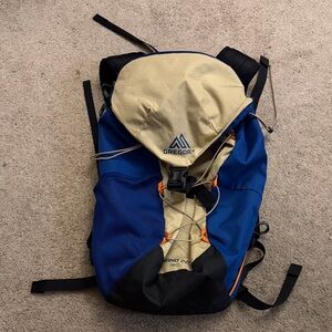 Gregory Blue and Beige Adventure hydropack.